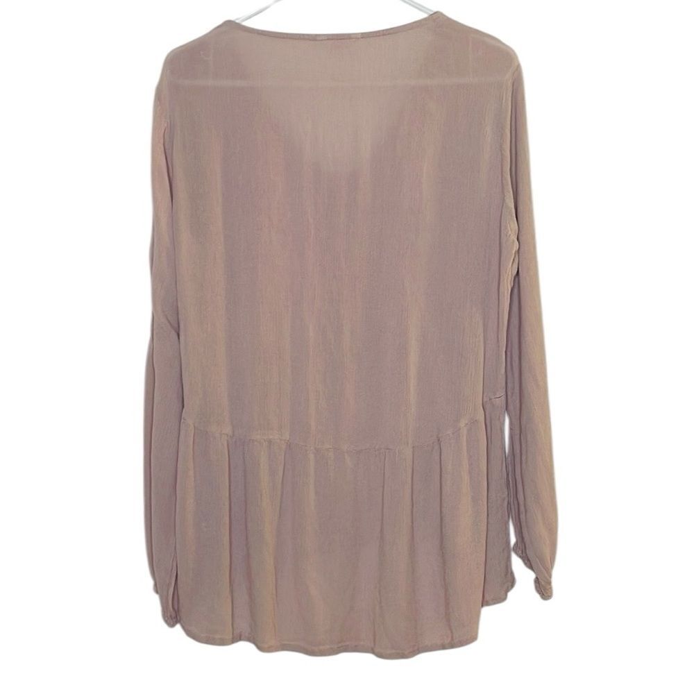 Sim & Sam Flowy Rose Pink Blouse - Picture 4 of 7